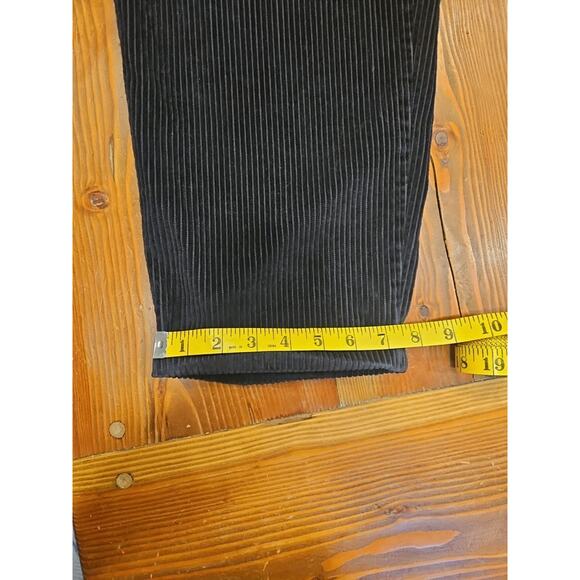 2 Womens Eddie Bauer Pleated Corduroy High Waisted Pants Black And Beige Size 10 - Picture 5 of 12
